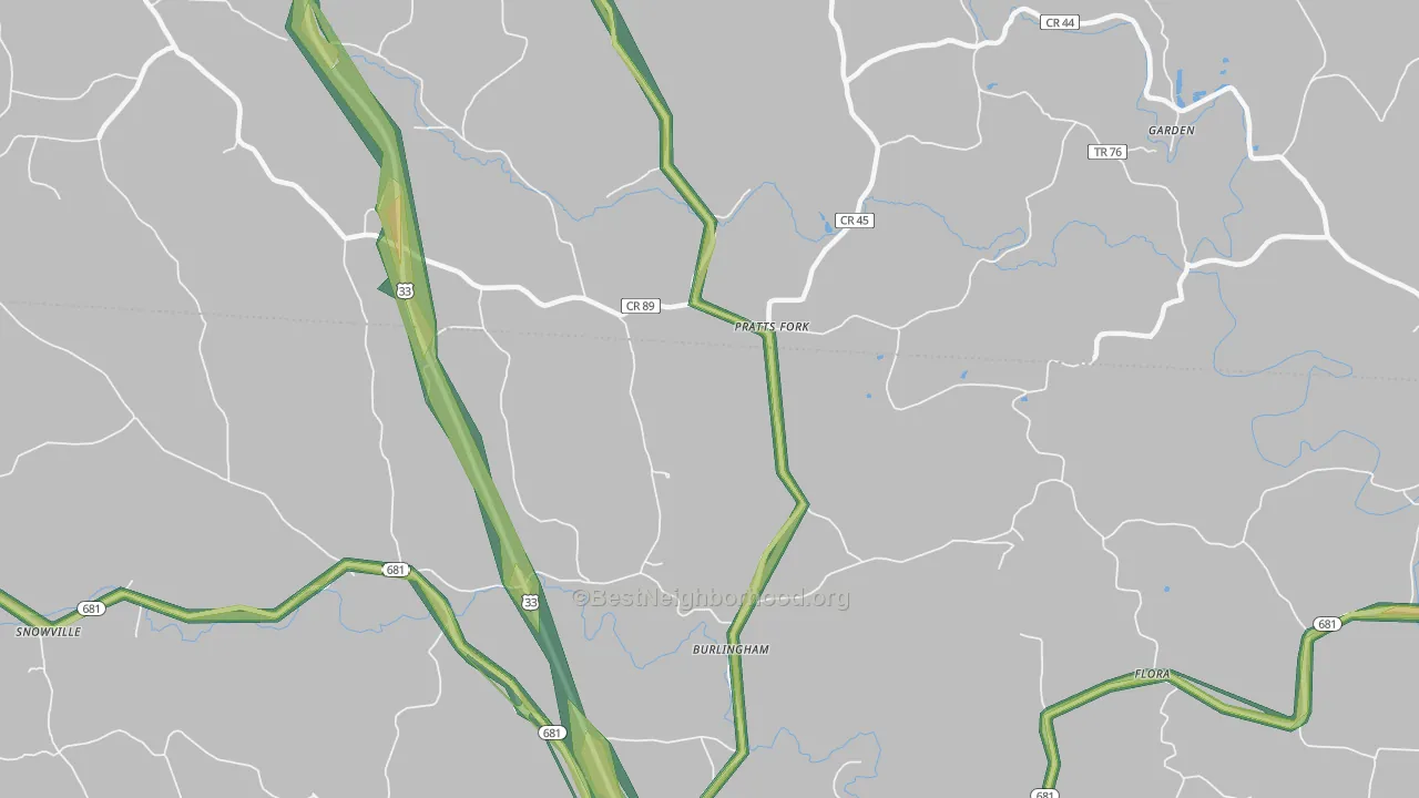 45776, OH Map of Noise Levels in 45776