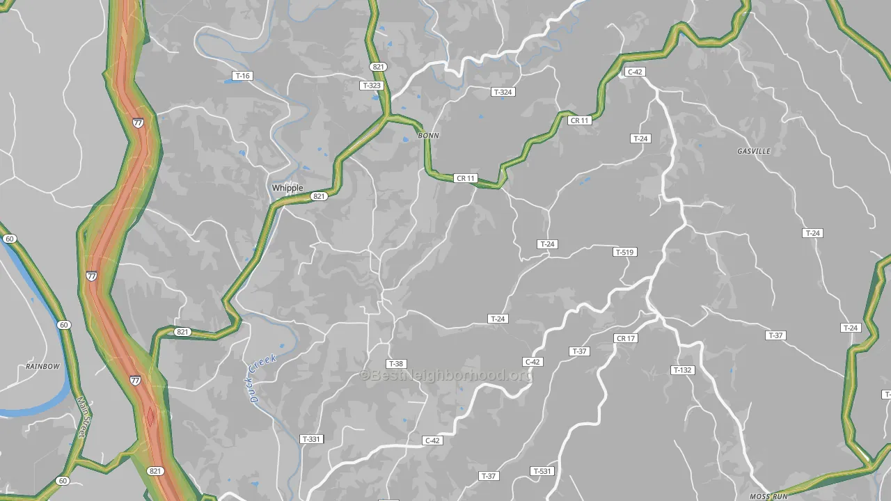 45788, OH Map of Noise Levels in 45788