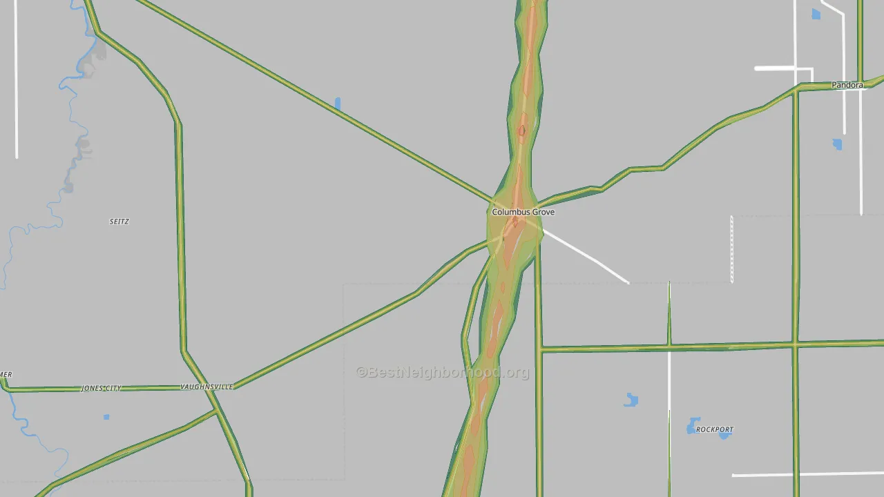 45830, OH Map of Noise Levels in 45830