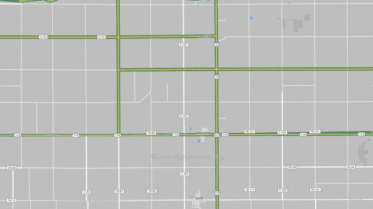 45851, OH Map of Noise Levels in 45851