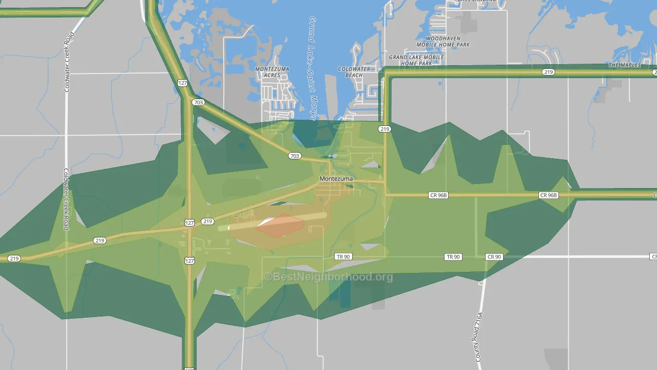 45866, OH Map of Noise Levels in 45866