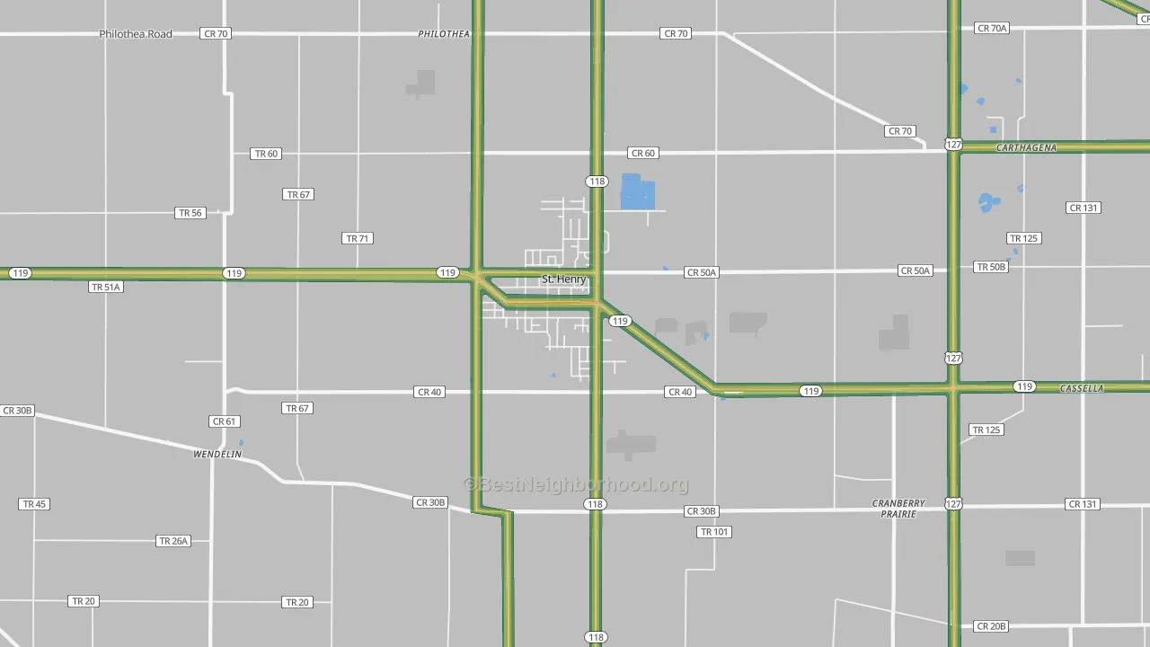 45883, OH Map of Noise Levels in 45883