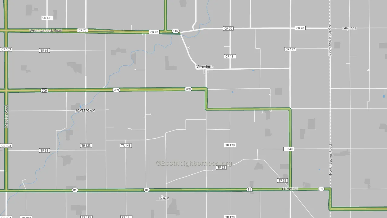 45894, OH Map of Noise Levels in 45894