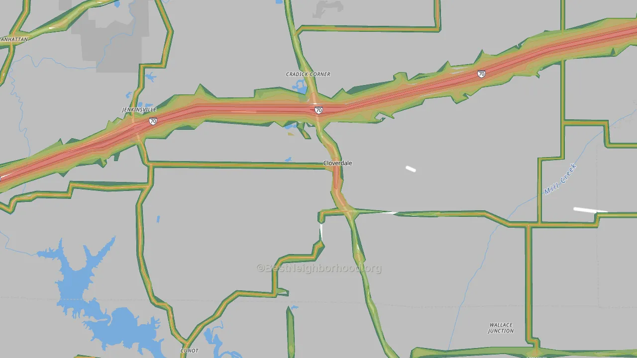 46120, IN Map of Noise Levels in 46120