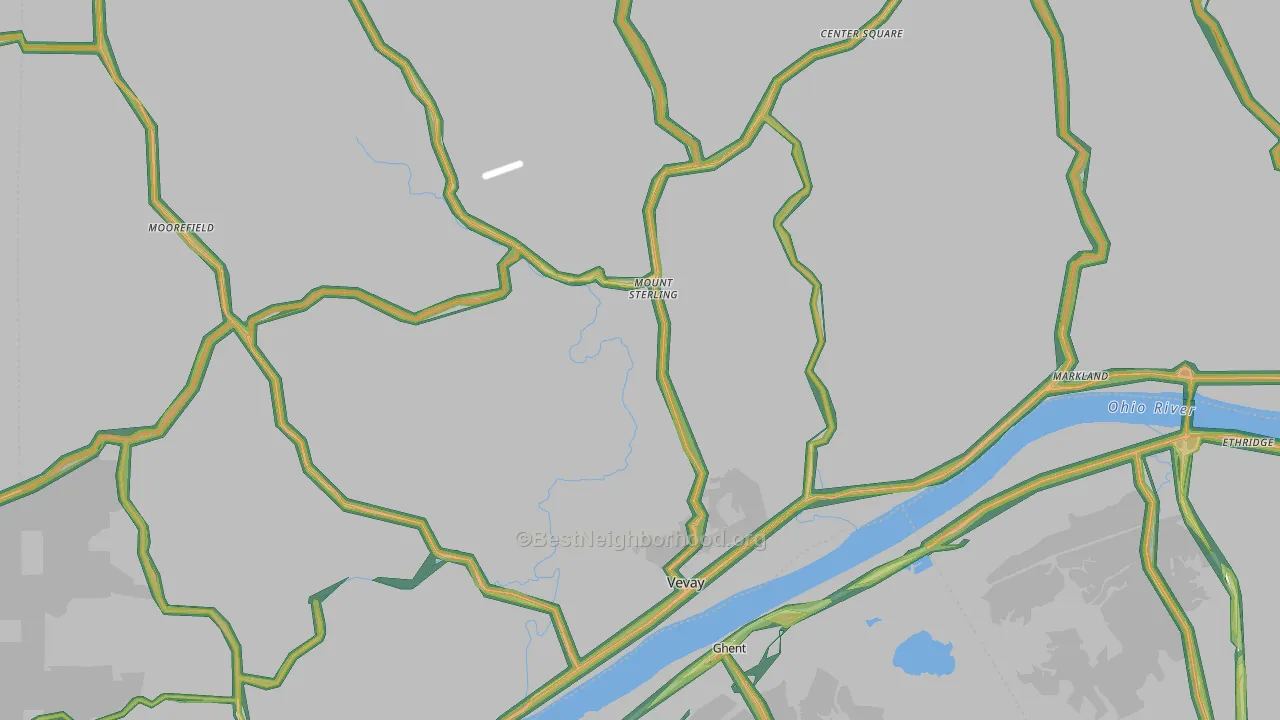47043, IN Map of Noise Levels in 47043