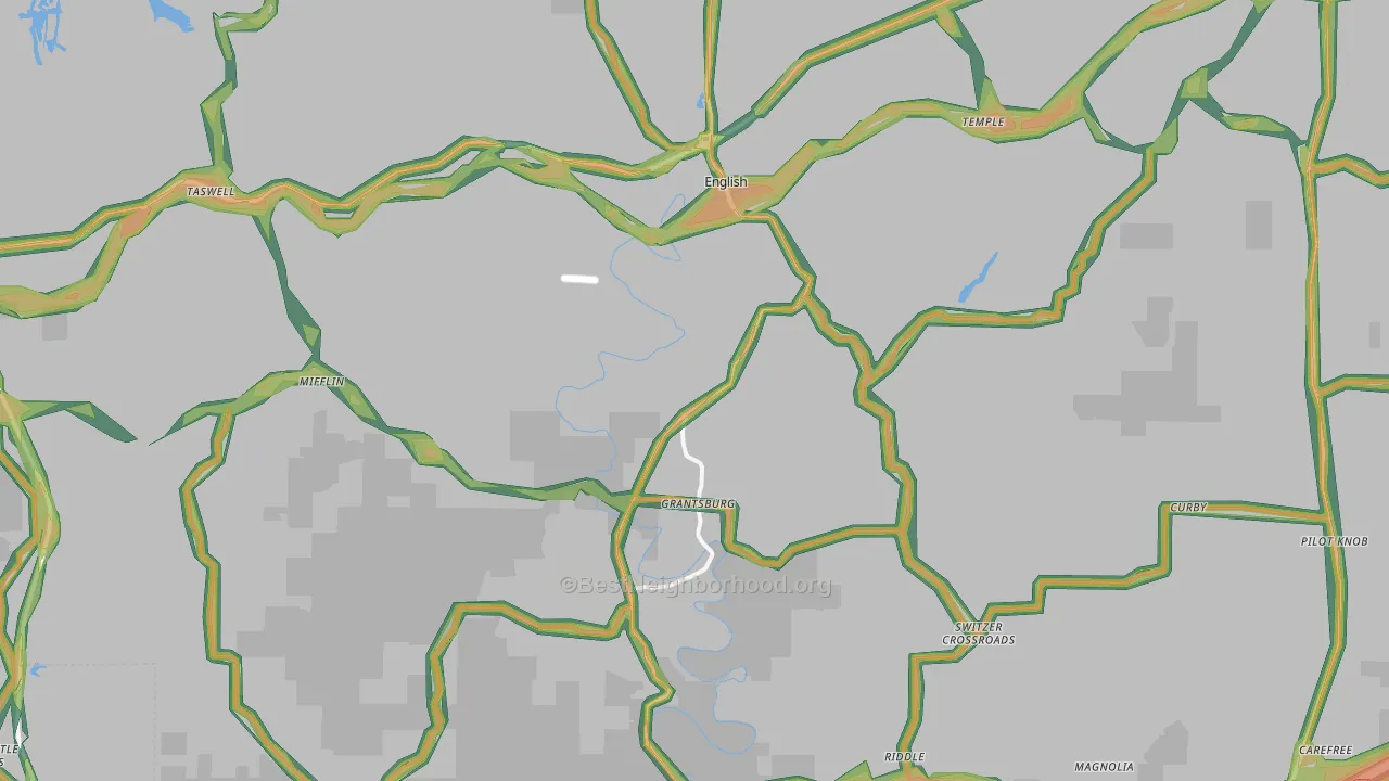 47118, IN Map of Noise Levels in 47118