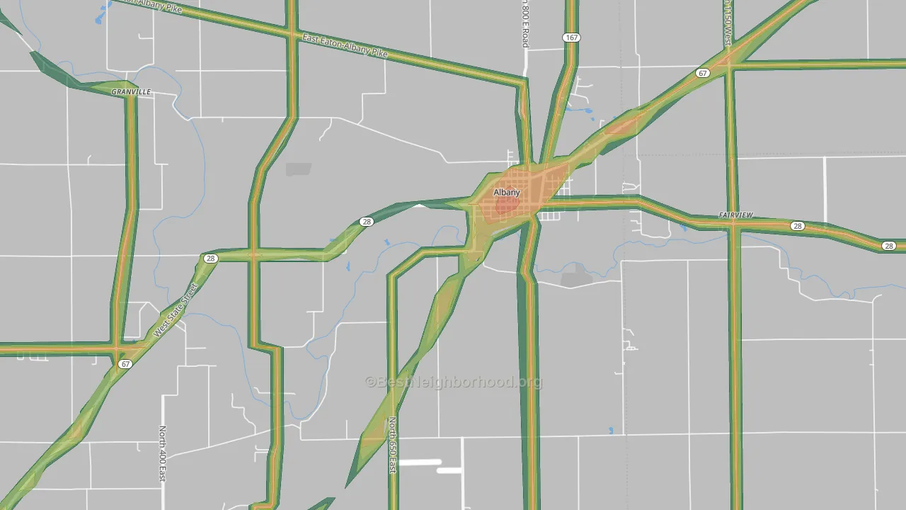 47320, IN Map of Noise Levels in 47320
