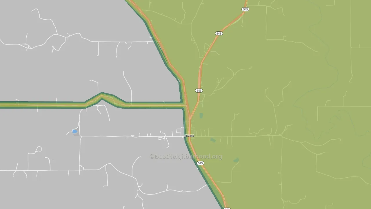 47536, IN Map of Noise Levels in 47536
