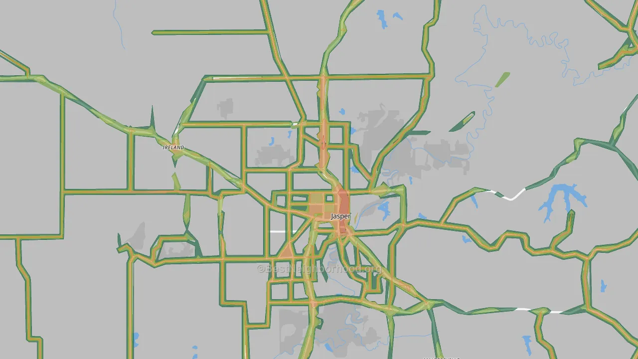 47546, IN Map of Noise Levels in 47546