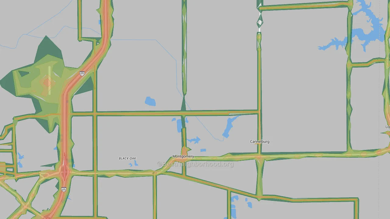 47558, IN Map of Noise Levels in 47558