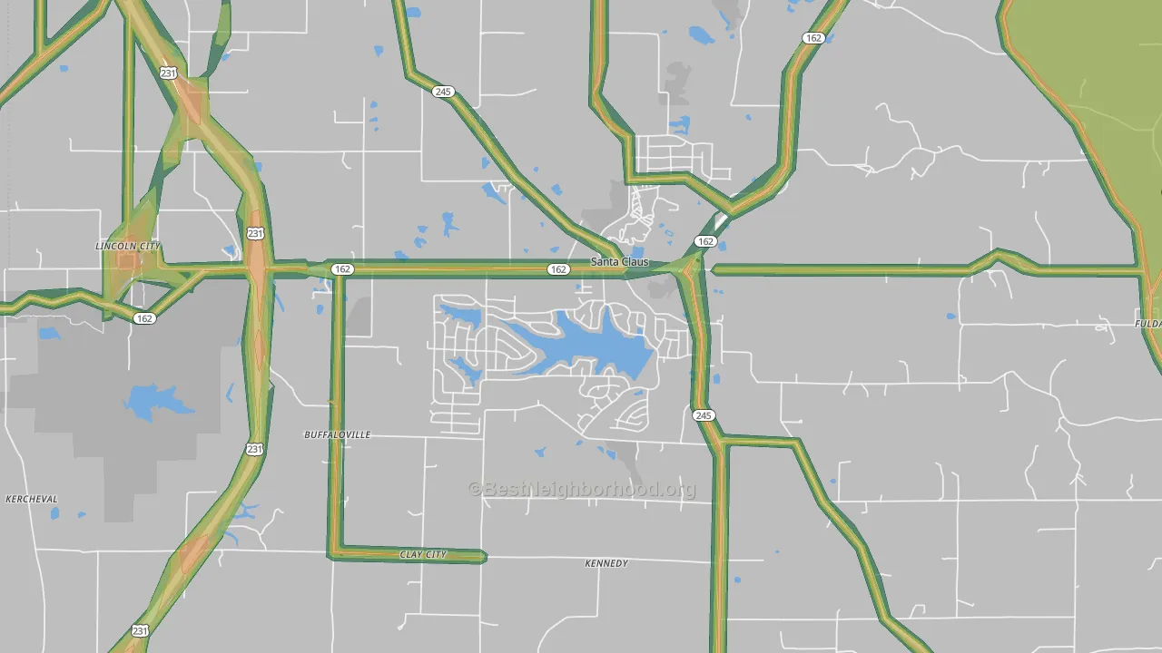 47579, IN Map of Noise Levels in 47579