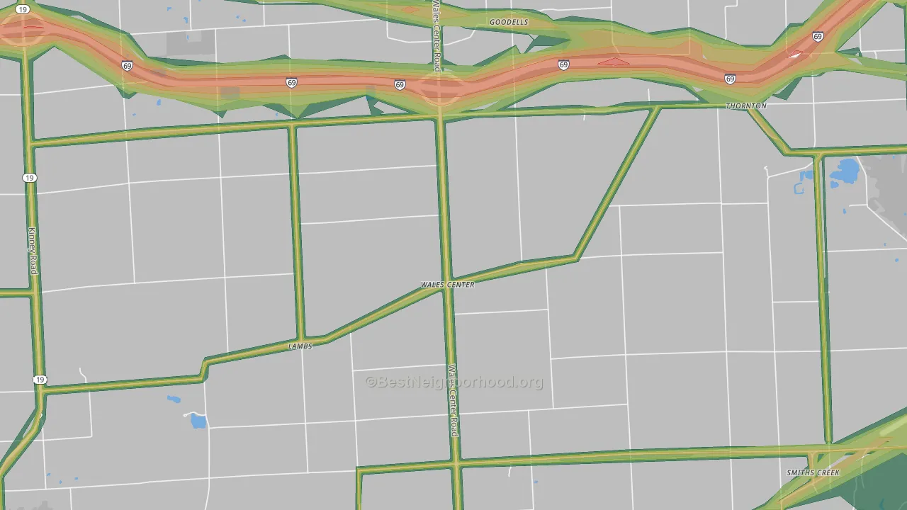 48027, MI Map of Noise Levels in 48027