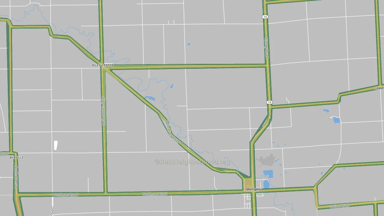 48041, MI Map of Noise Levels in 48041
