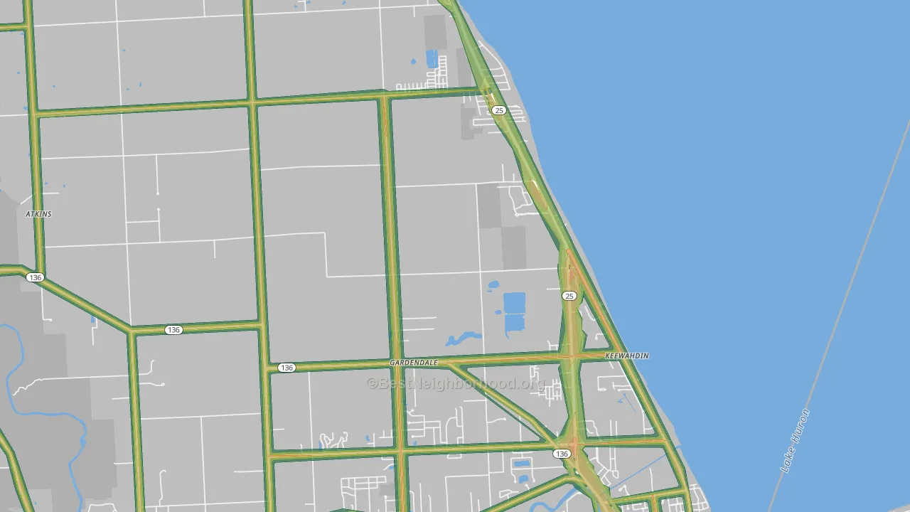 48059, MI Map of Noise Levels in 48059