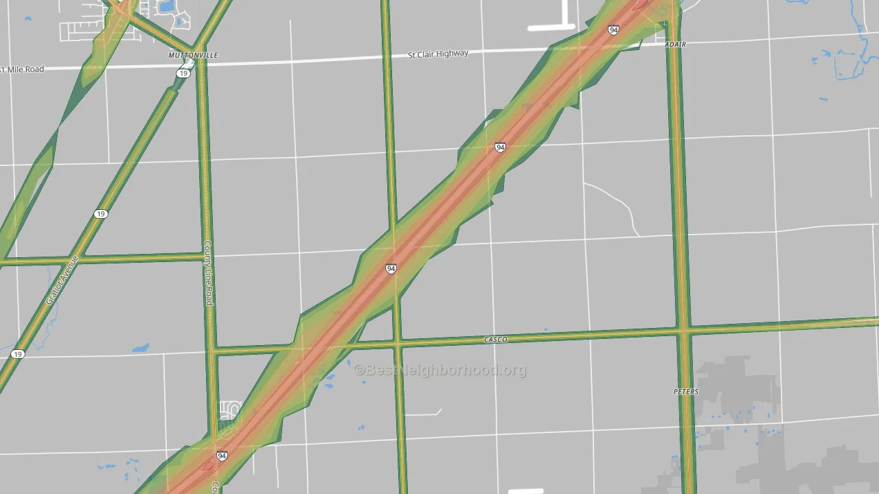 48064, MI Map of Noise Levels in 48064