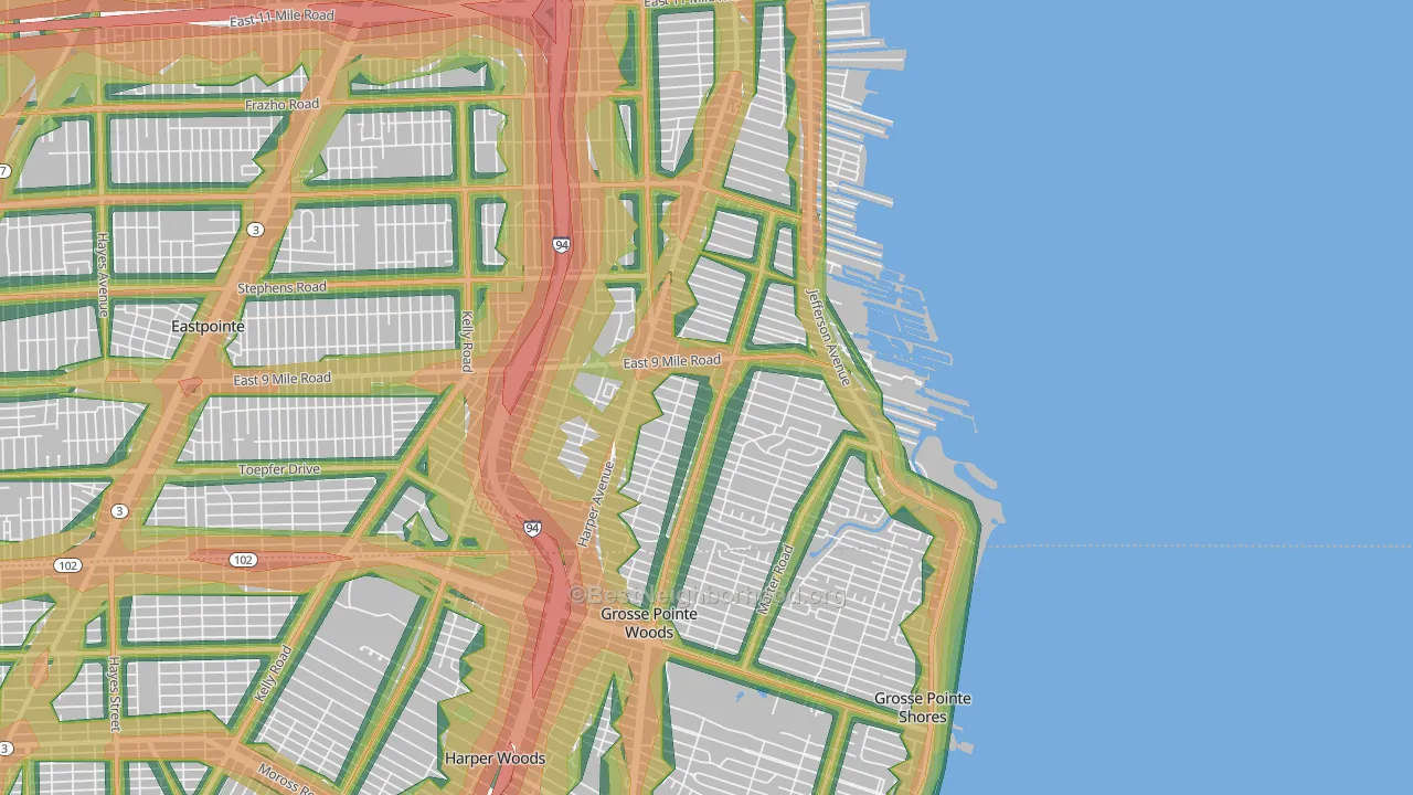 48080, MI Map of Noise Levels in 48080