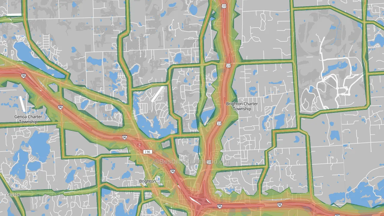 48114, MI Map of Noise Levels in 48114