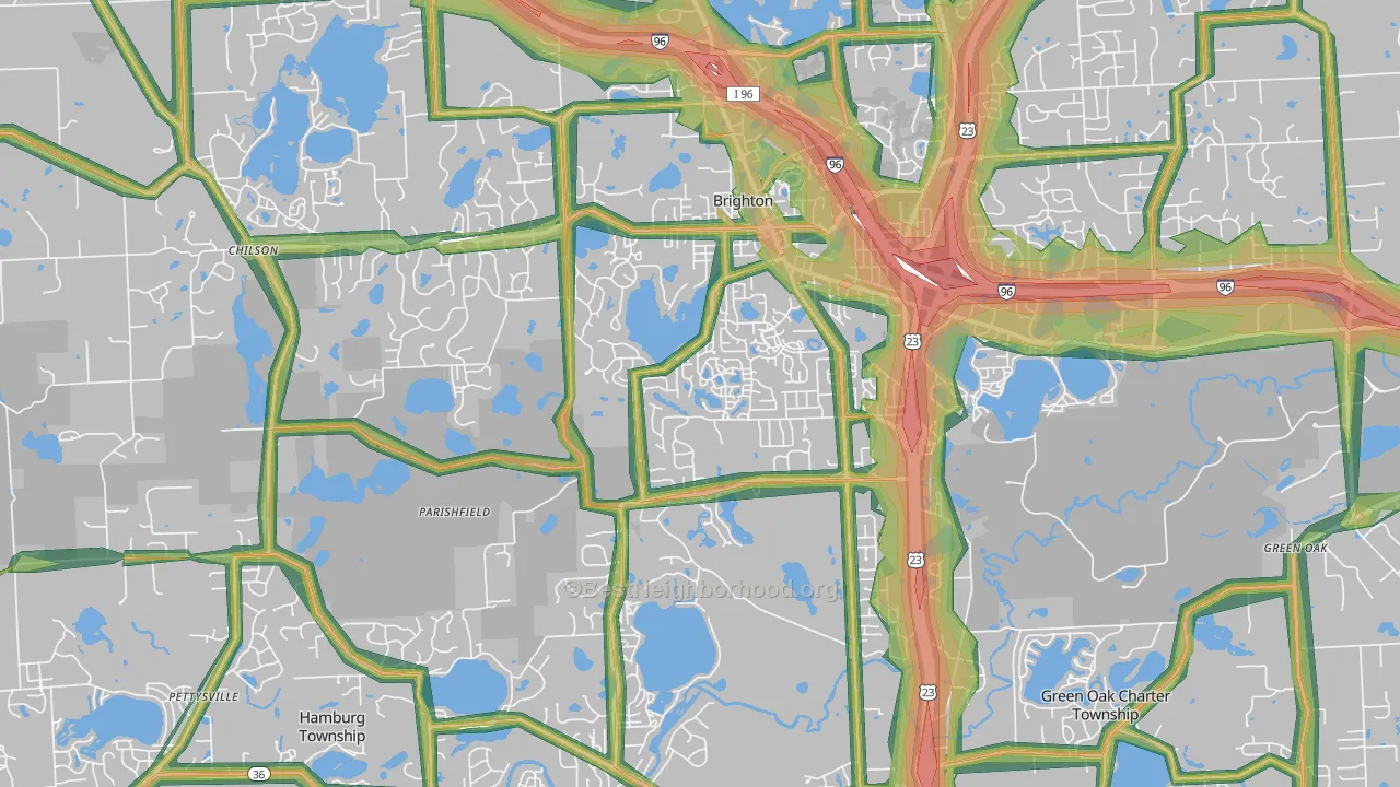 48116, MI Map of Noise Levels in 48116