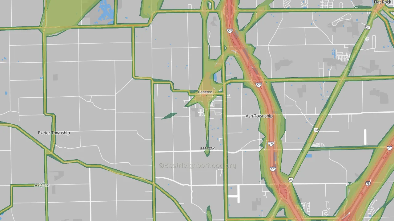 48117, MI Map of Noise Levels in 48117