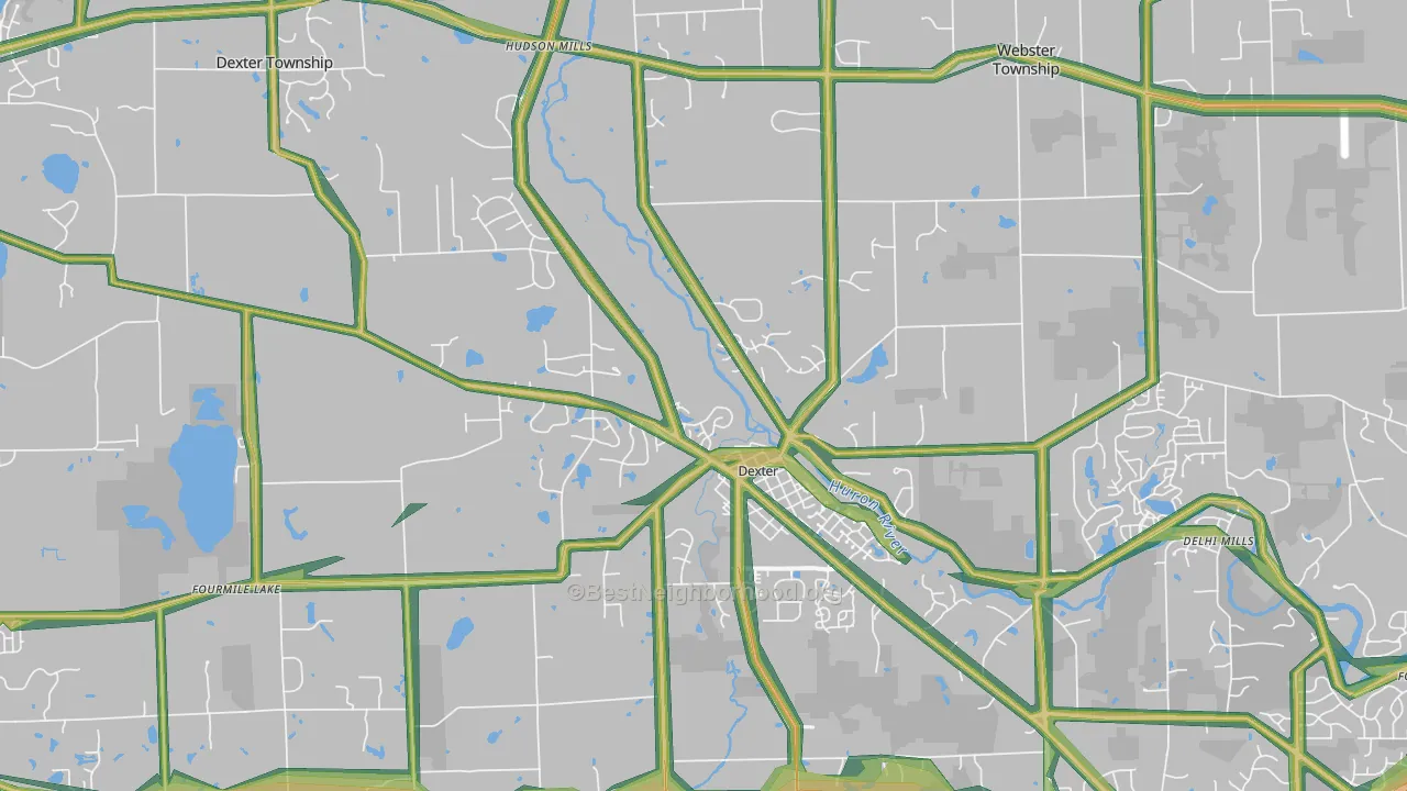 48130, MI Map of Noise Levels in 48130