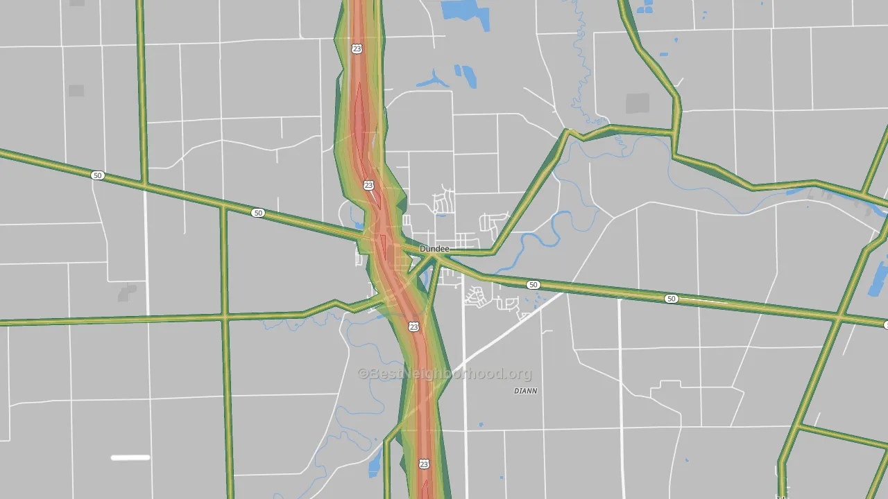 48131, MI Map of Noise Levels in 48131
