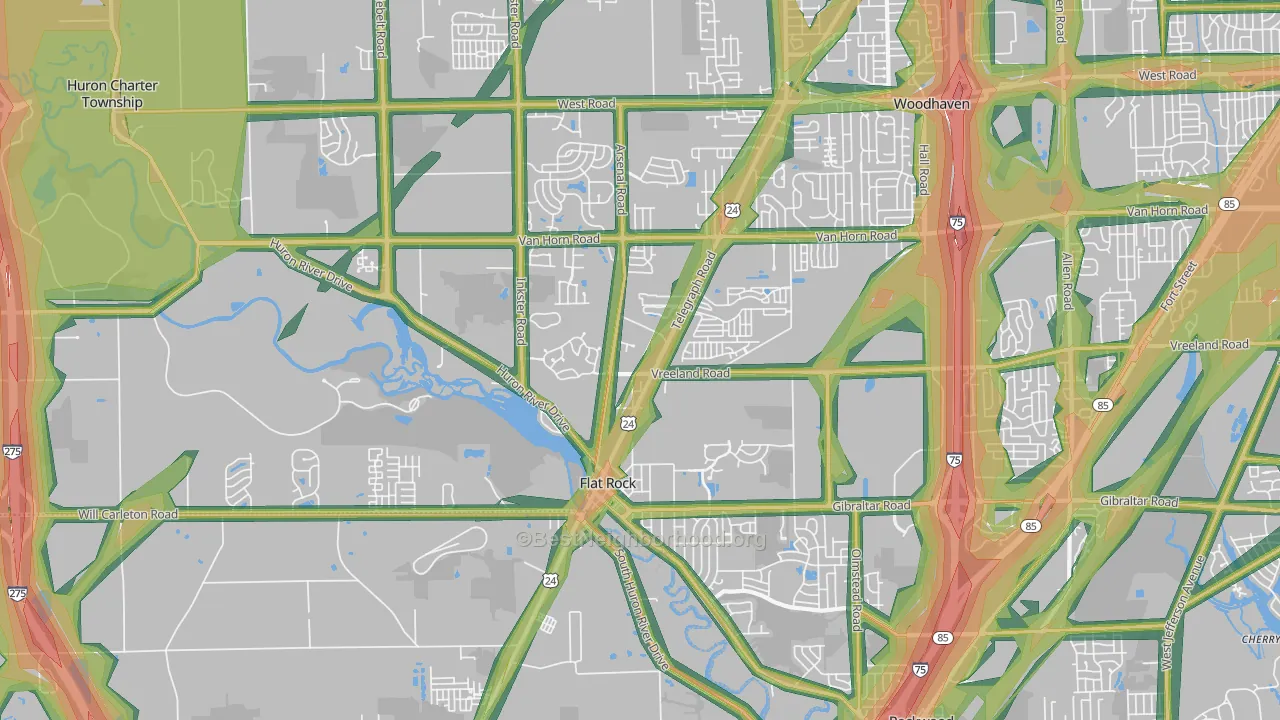 48134, MI Map of Noise Levels in 48134