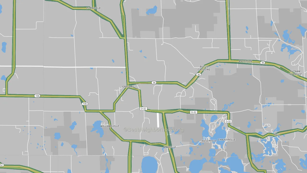 48137, MI Map of Noise Levels in 48137