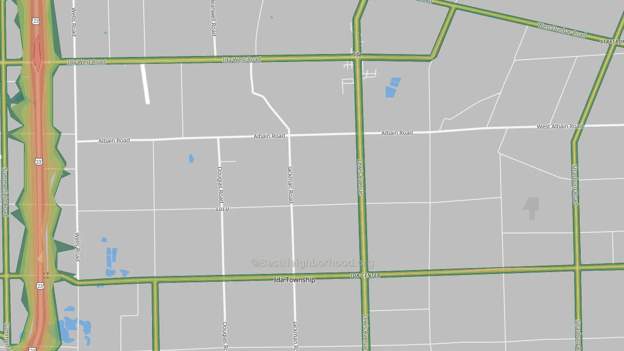 48140, MI Map of Noise Levels in 48140