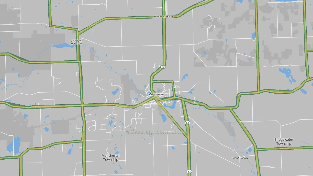 48158, MI Map of Noise Levels in 48158