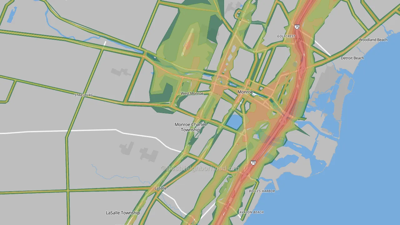 48161, MI Map of Noise Levels in 48161