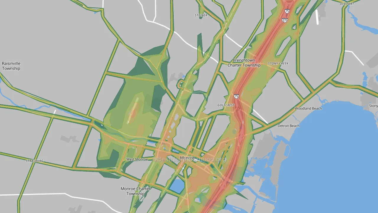 48162, MI Map of Noise Levels in 48162