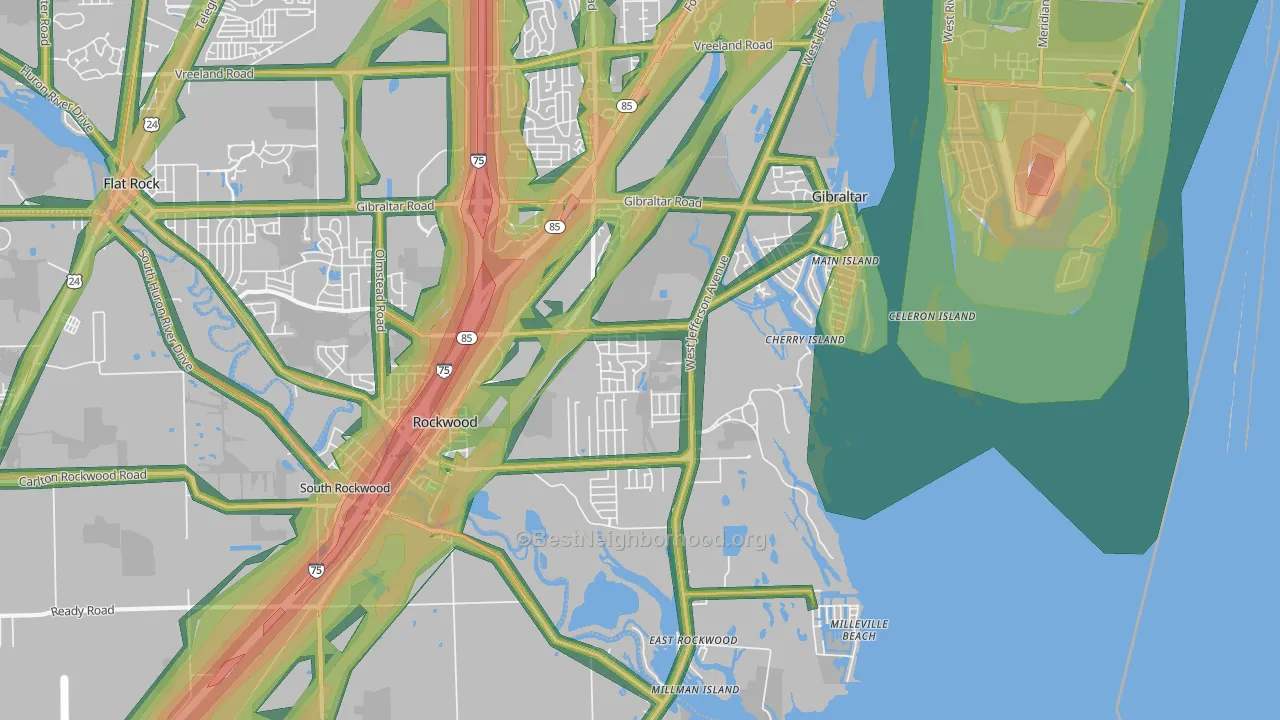 48173, MI Map of Noise Levels in 48173