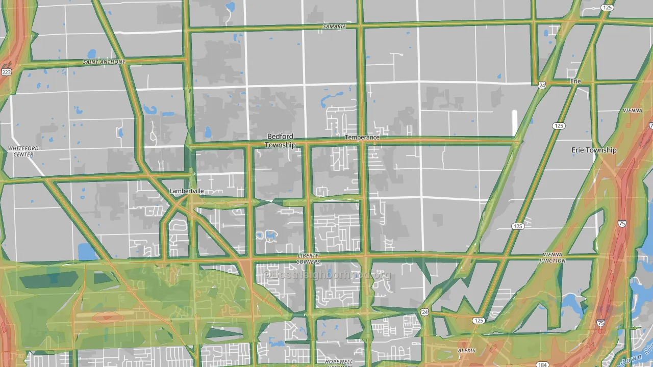 48182, MI Map of Noise Levels in 48182