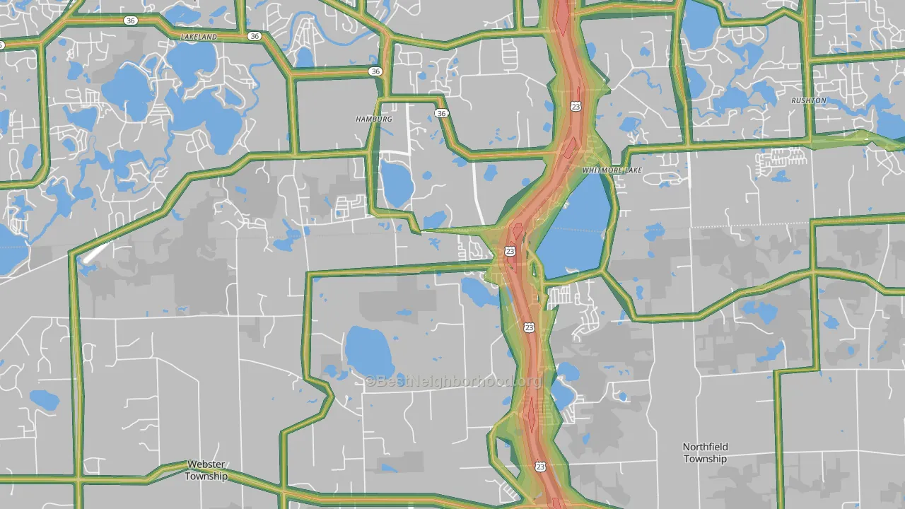 48189, MI Map of Noise Levels in 48189