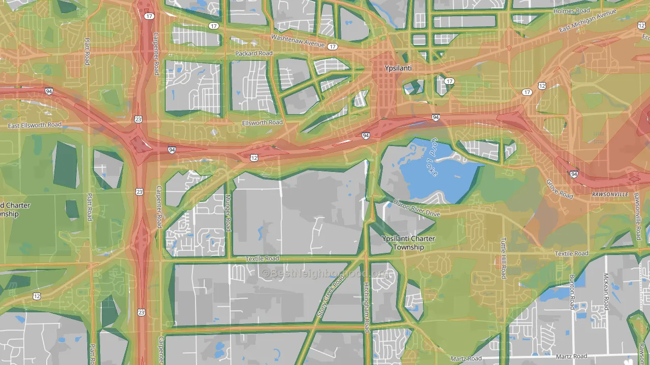 48197, MI Map of Noise Levels in 48197