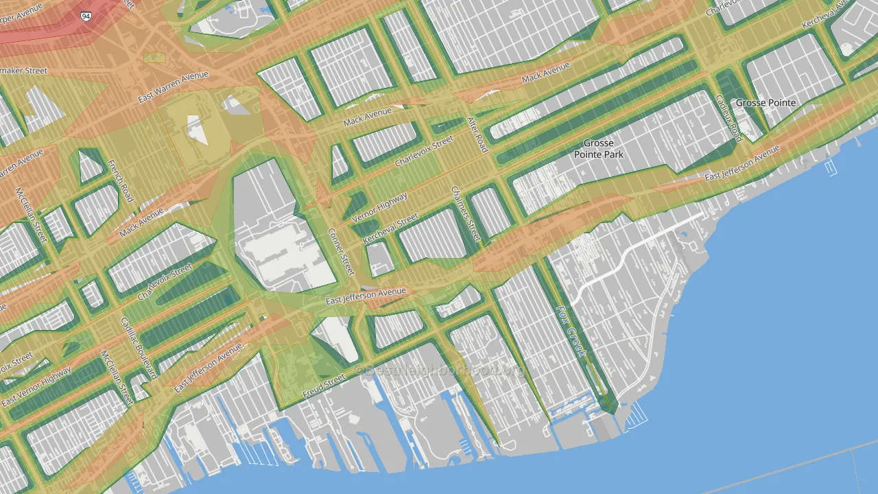 48215, MI Map of Noise Levels in 48215