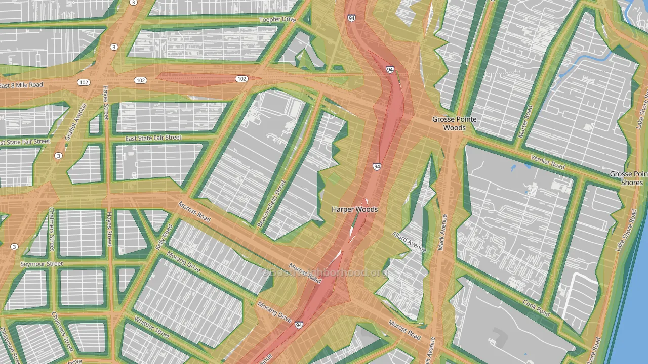 48225, MI Map of Noise Levels in 48225