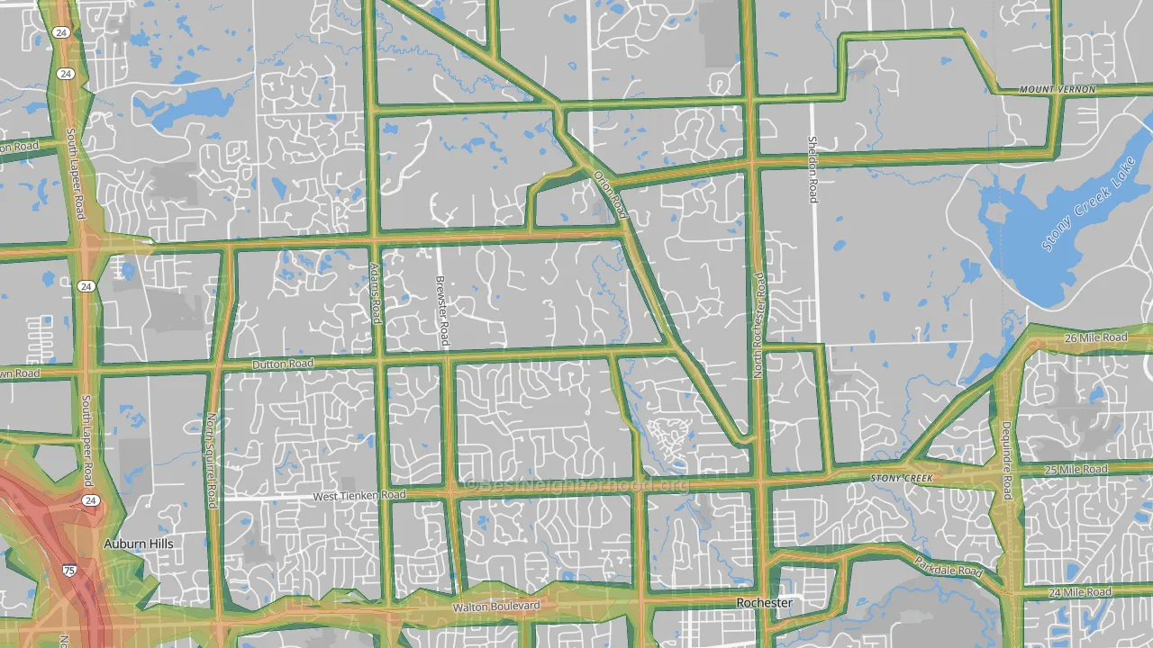 48306, MI Map of Noise Levels in 48306
