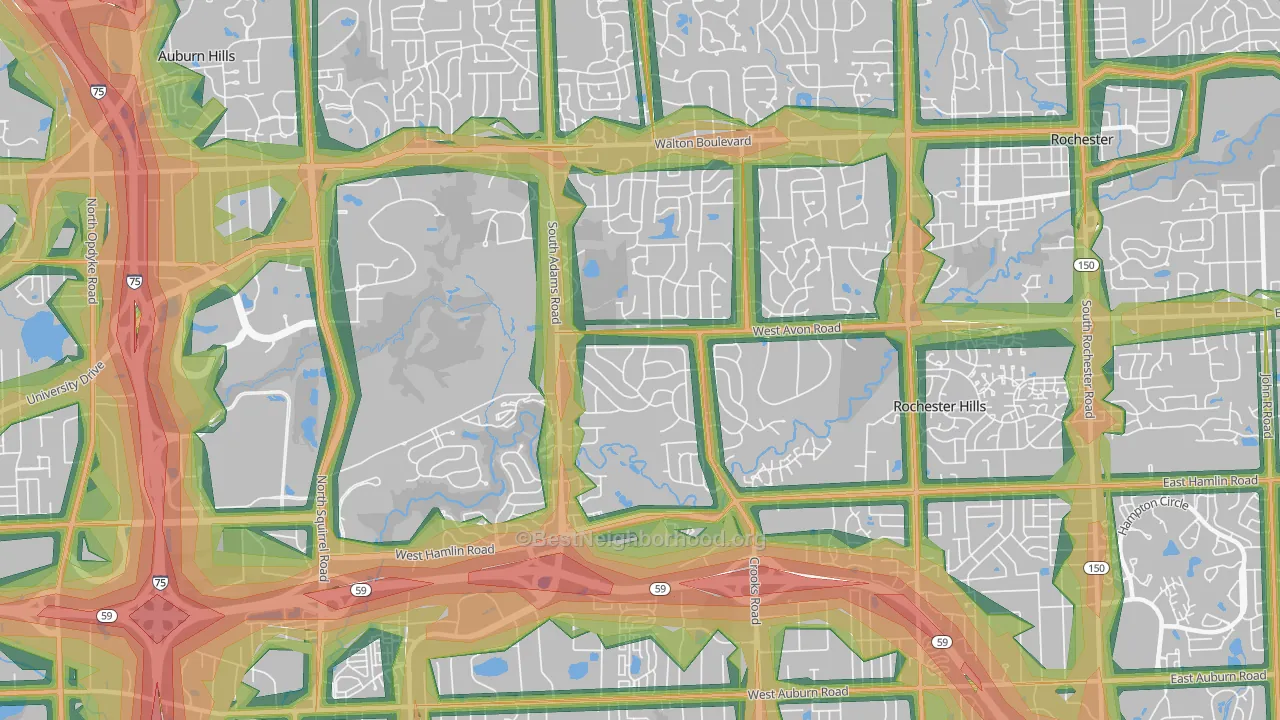 48309, MI Map of Noise Levels in 48309