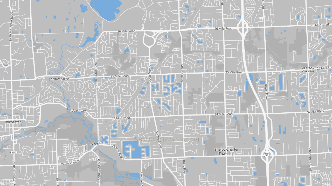 48316, MI Map of Noise Levels in 48316