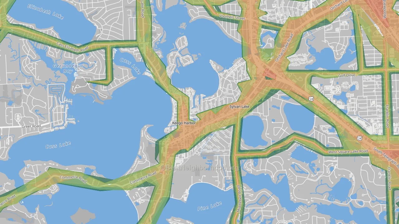 48320, MI Map of Noise Levels in 48320