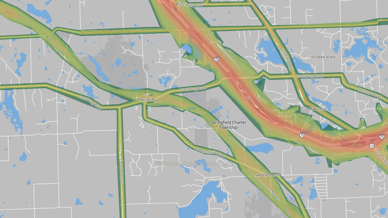 48350, MI Map of Noise Levels in 48350