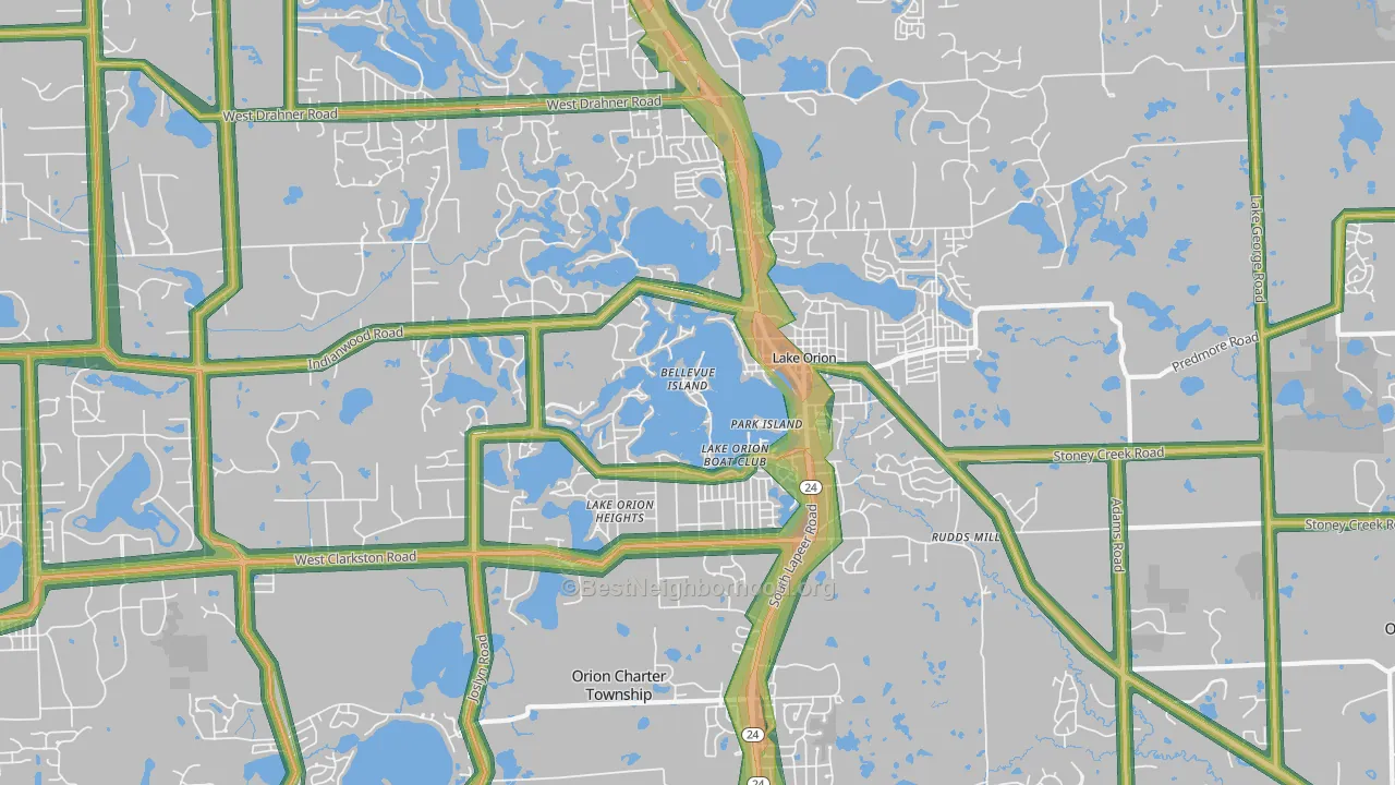 48362, MI Map of Noise Levels in 48362