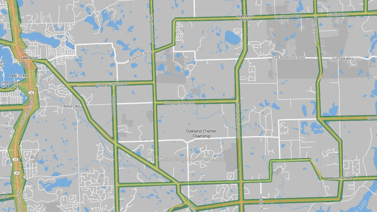 48363, MI Map of Noise Levels in 48363