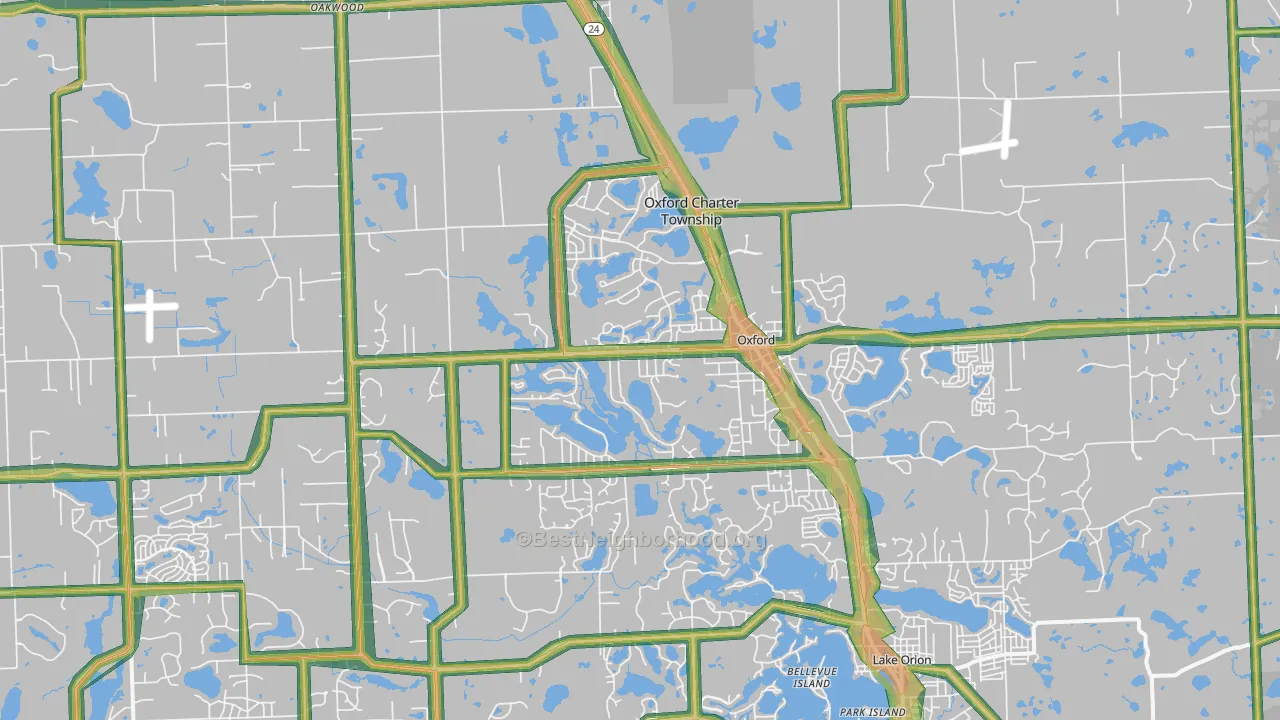 48371, MI Map of Noise Levels in 48371