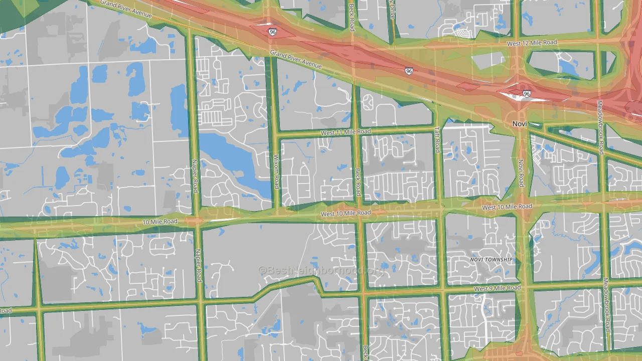 48374, MI Map of Noise Levels in 48374