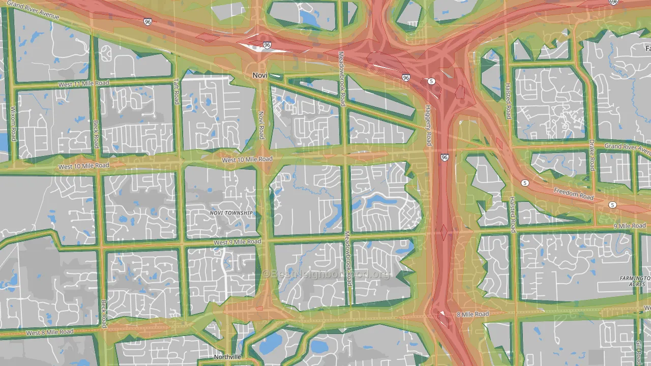 48375, MI Map of Noise Levels in 48375