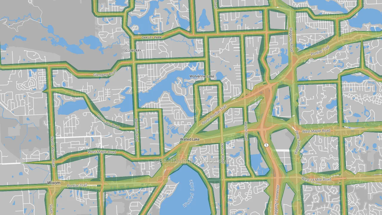48390, MI Map of Noise Levels in 48390