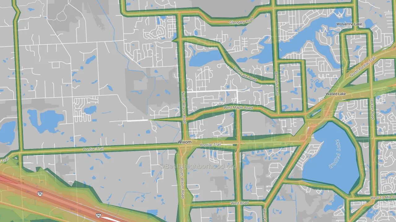 48393, MI Map of Noise Levels in 48393