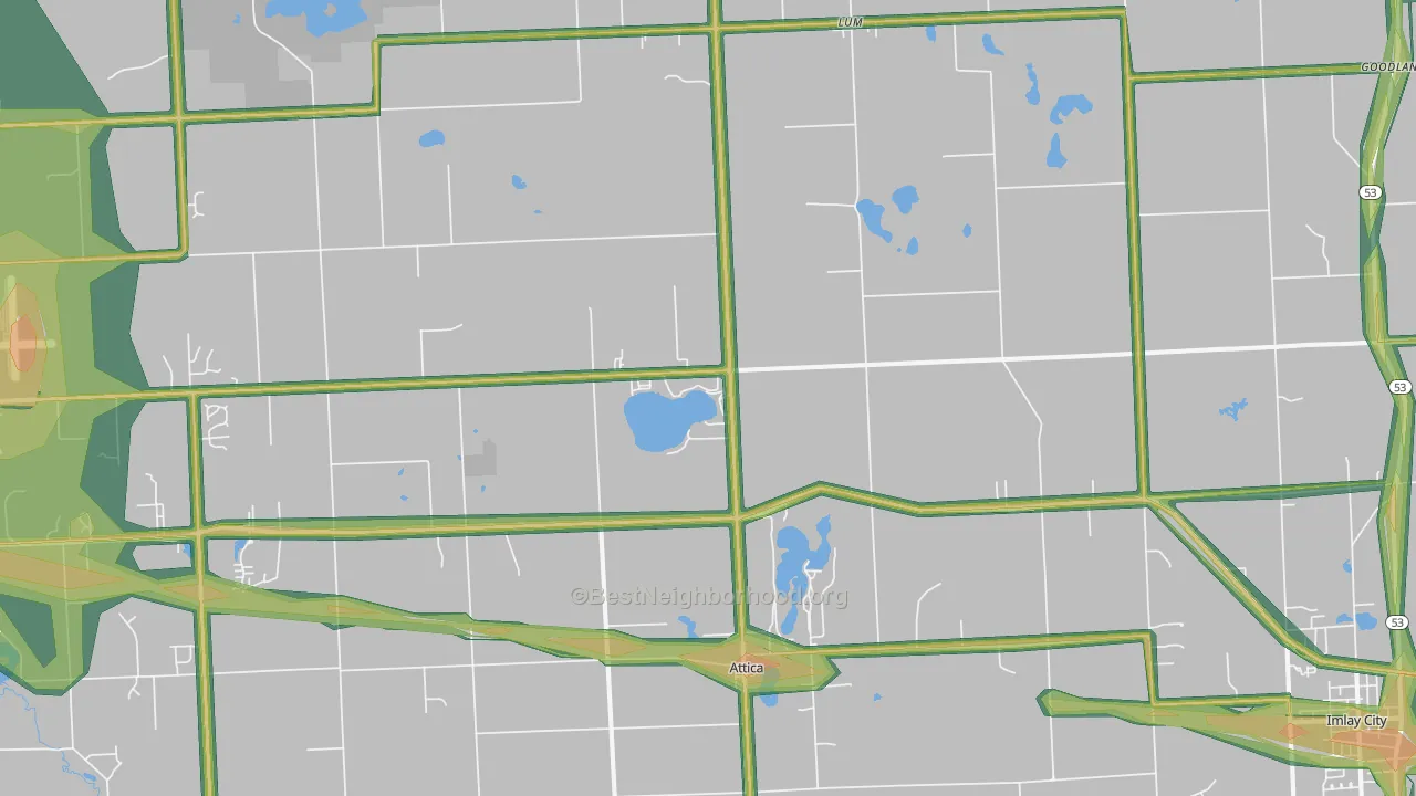48412, MI Map of Noise Levels in 48412